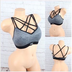 VS Pink Caged Front Ultimate Push Up Sports Bra